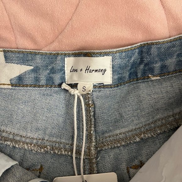 NWT Star Print Denim Shorts - Picture 4 of 5